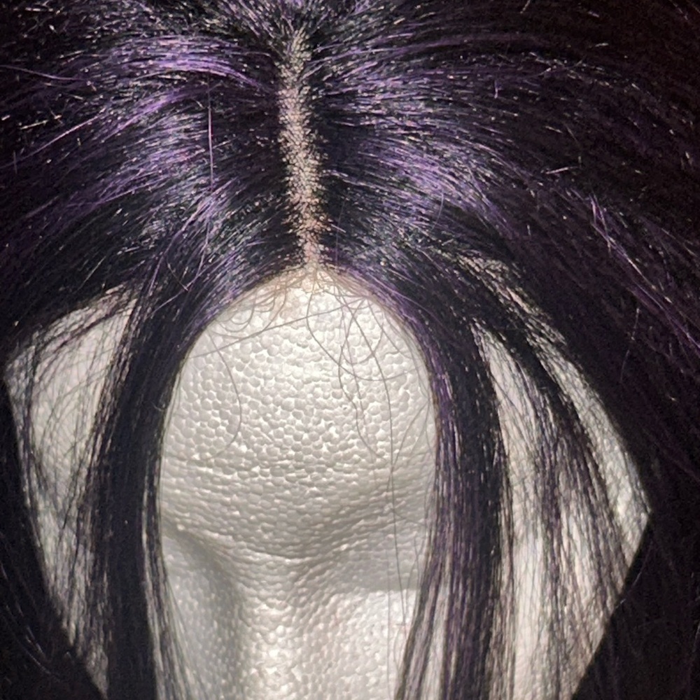 Purple long bangs wig 26-28 inch Long 2020… - Picture 3 of 3